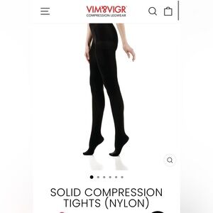 NWT Vim & Vigr Black Compression Tights